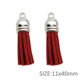 Tassel Accessories with Silver Tops