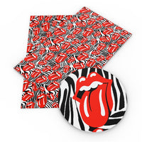 Rolling Stones on Zebra Print