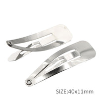 Silver Snap Clips with Square Bottom Approx 1.5"