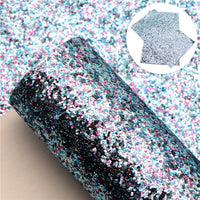 Light Blue  Multi-Color Chunky Glitter