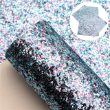 Light Blue  Multi-Color Chunky Glitter