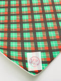 Red & Green with Black Christmas Plaid