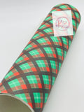 Red & Green with Black Christmas Plaid