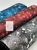 Shimmering Lights Metallic Sparkle Paint Splatters Fabric