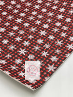 Snowflakes on Buffalo Plaid