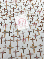 Crosses with Pink Flowers