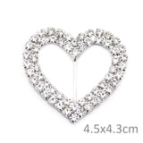 Rhinestone Heart Bow Slider