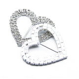 Rhinestone Heart Bow Slider