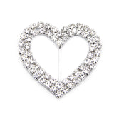 Rhinestone Heart Bow Slider