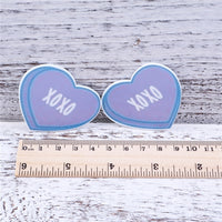 XOXO Conversation Heart Purple Resin